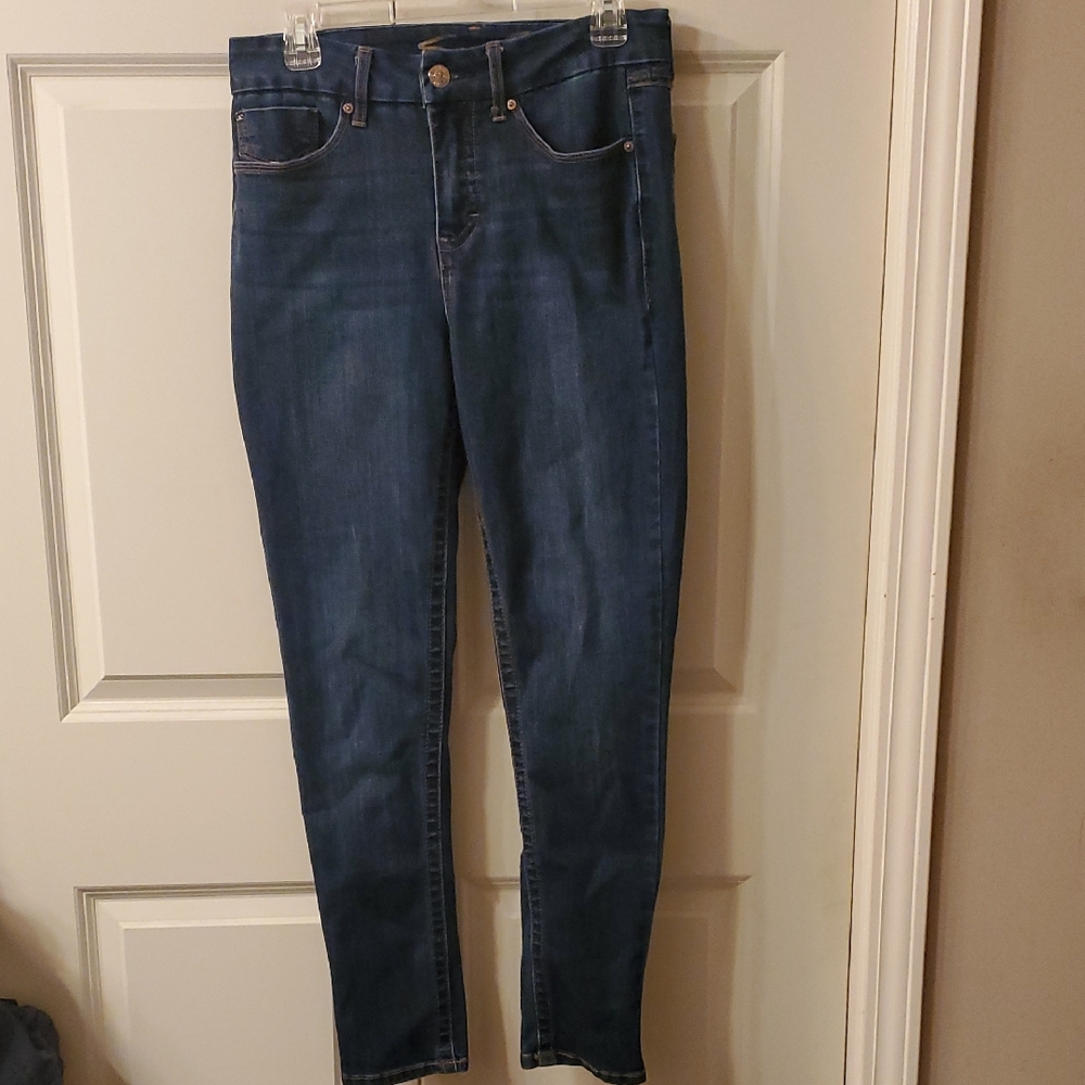 Seven7 Dark Blue Skinny Jeans